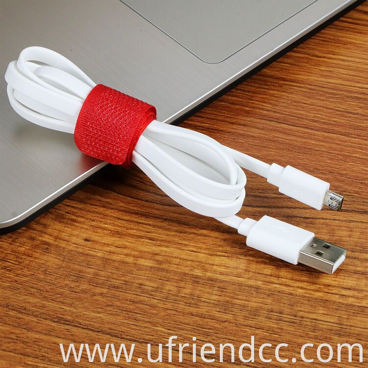 OEM ODM Manufacturer Fast Speed USB 2.0 to Micro USB Flat Phone Charging and Data Aux Cable White PVC for Cellphone Android